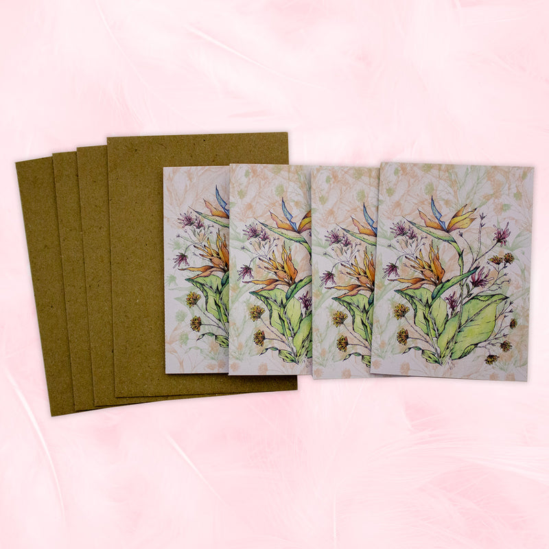 Strelitza In Fynbos Card and Envelope Maxi Pack