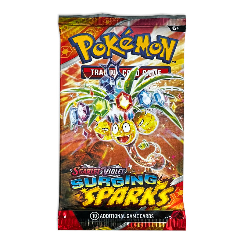 Pokémon Scarlet & Violet-Surging Sparks Exeggutor Ex (191-85928) 10 Card Booster Pack