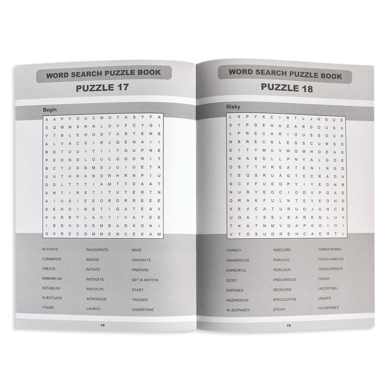 Word Search Pink Puzzle Book