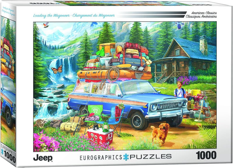 Jeep Loading The Wagoneer 1000 Piece Puzzle Box