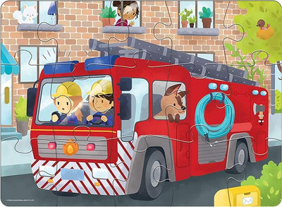 Floor Puzzle Fire Engine - 15 Piece Puzzle