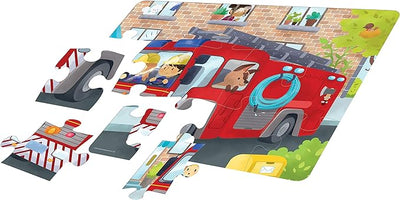 Floor Puzzle Fire Engine - 15 Piece Puzzle