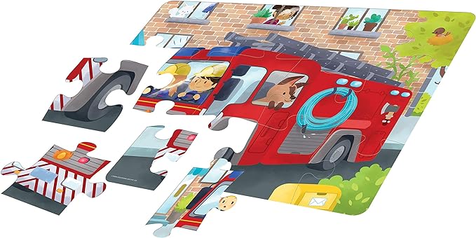 Floor Puzzle Fire Engine - 15 Piece Puzzle
