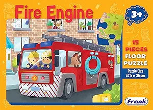 Floor Puzzle Fire Engine - 15 Piece Puzzle