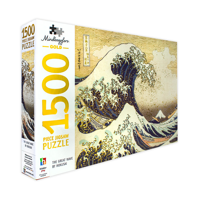 Mindbogglers Gold 1500 Piece Jigsaw  : Great Wave
