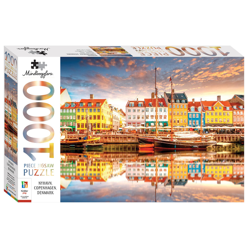 Mindbogglers : Nyhavn Copenhagen Denmark 1000 Piece Jigsaw Puzzle