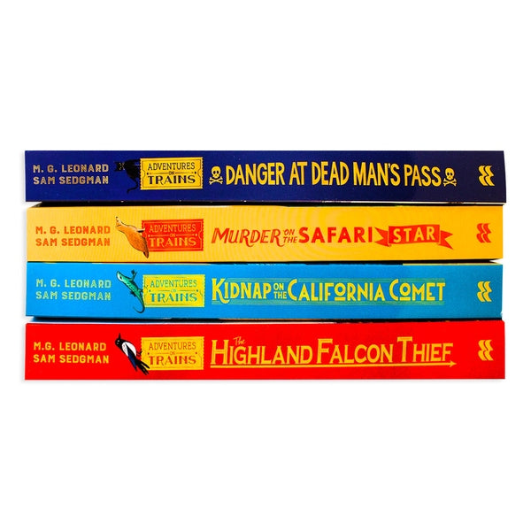Adventures on Trains Collection 4 Book Pack of books