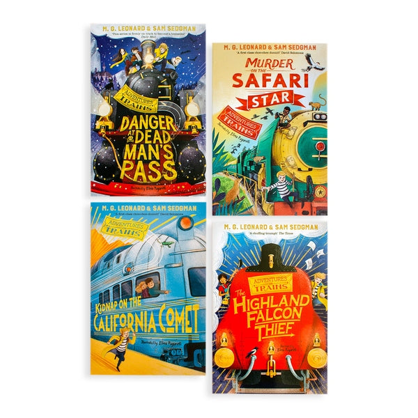 Adventures on Trains Collection 4 Book Pack bestsellers 