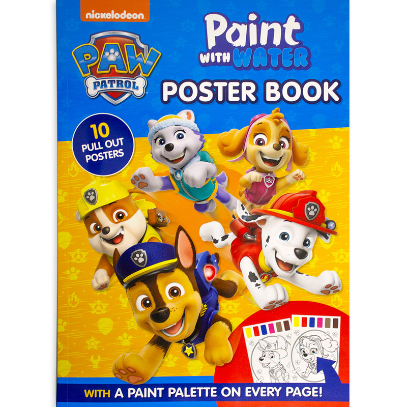 Paw Patrol : Paint with Water Poster Book