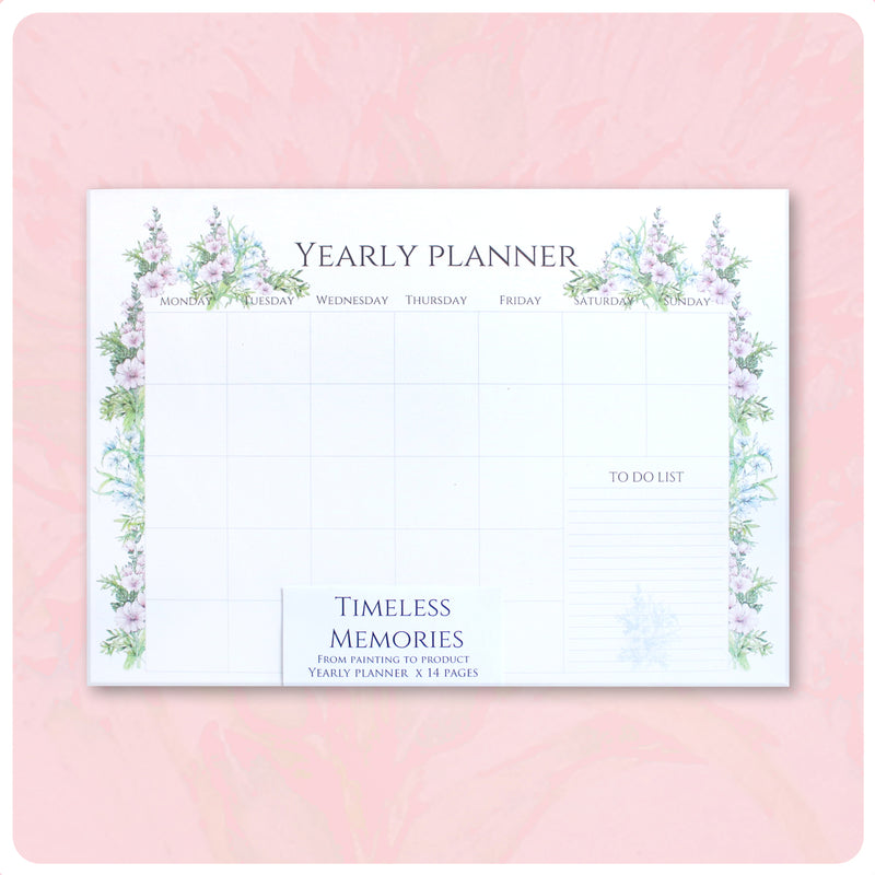 Lakeside Garden Yearly Desk Planner