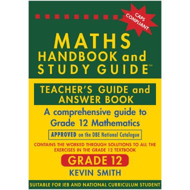 Maths Handbook and Study Guide Grade 12 - 2 Book Pack - Readers Warehouse
