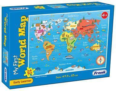 My First World Map - 24 Piece Puzzle - Readers Warehouse
