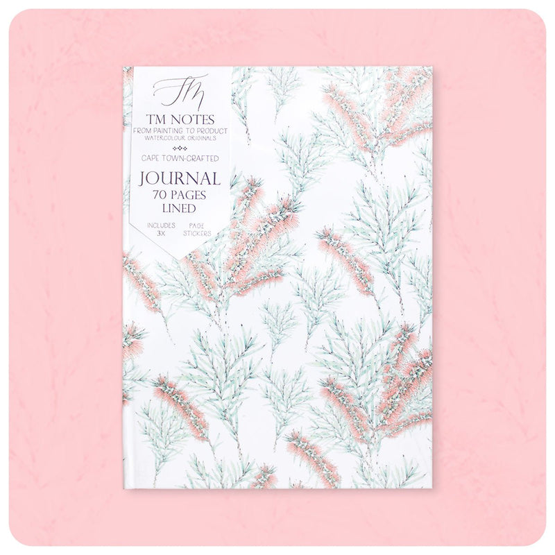 Notebook Journal - Bottlebrush (A5 Lined Binding) - Readers Warehouse