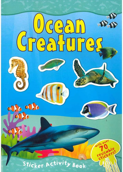 Ocean Creatures Sticker Activity Book - Readers Warehouse