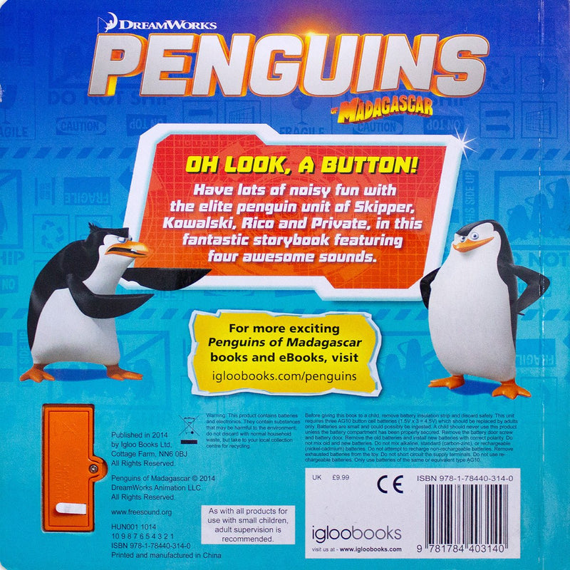 Penguins Oh Look A Button Sound Book - Readers Warehouse