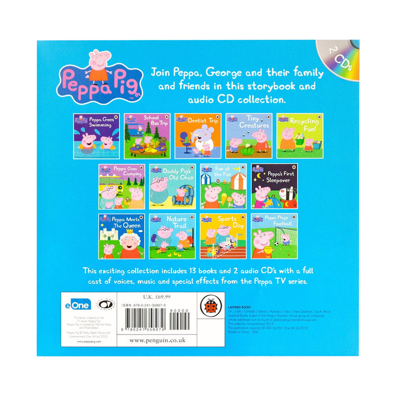 Peppa Pig 13 Books and 2 CD Collection Pack - Readers Warehouse