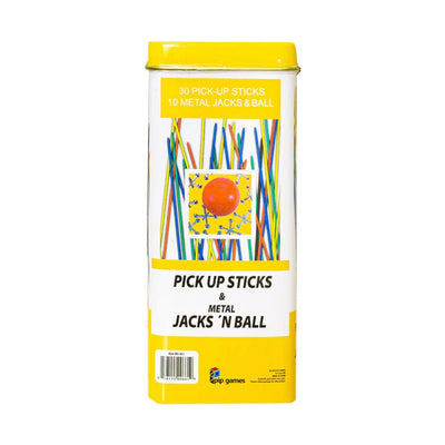 Pick Up Sticks and Metal Jacks N Ball Tin - Readers Warehouse