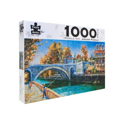 Riverbank Fisherman - 1000 Piece Puzzle - Readers Warehouse