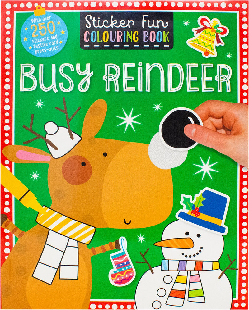 Sticker Fun Colouring Book Busy Reindeer - Readers Warehouse