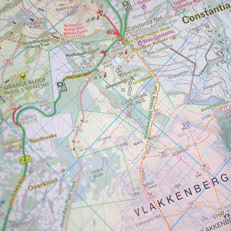 Table Mountain Map - Readers Warehouse