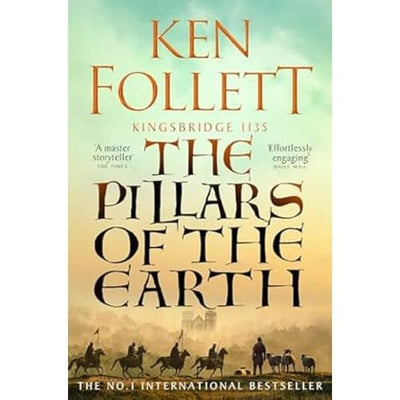 The Pillars of the Earth bestselling book cover by Ken Follet