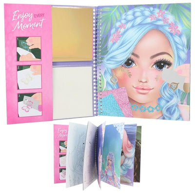 TOPModel Colouring Book Stick & Shine - Readers Warehouse