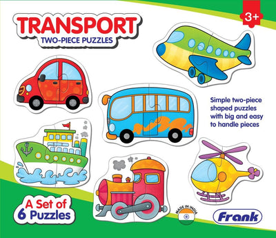 Transport Two Piece Puzzles 6In1 Box - Readers Warehouse