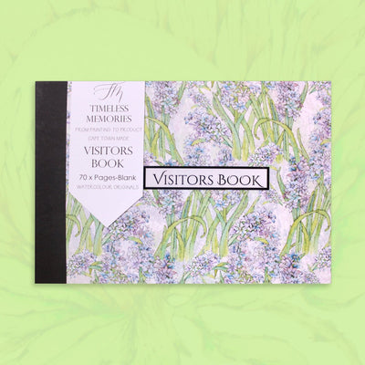Visitors Book Plain (Hyacinth) - Readers Warehouse