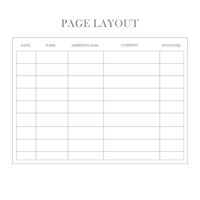 Visitors Book Plain (Hyacinth) - Readers Warehouse