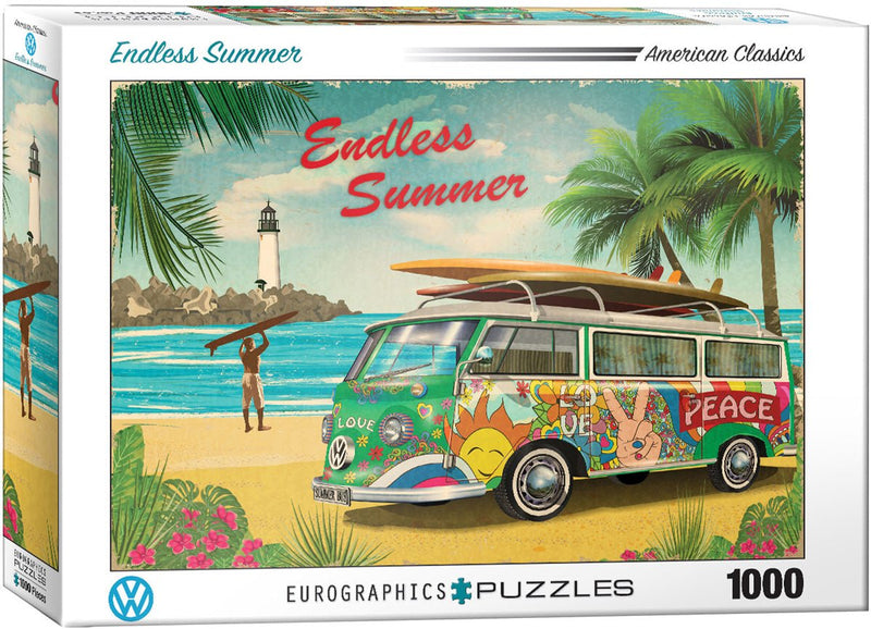 VW Endless Summer 1000 Piece Puzzle Box Set - Readers Warehouse