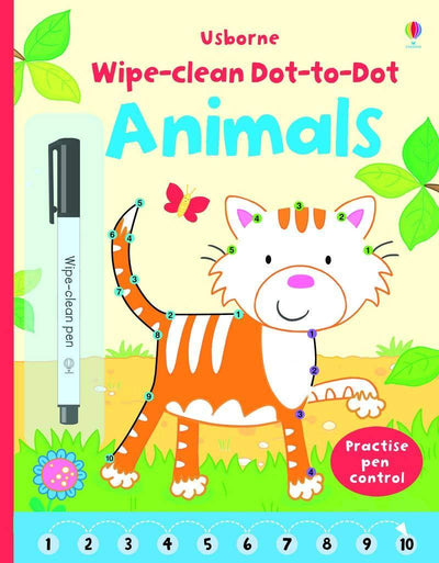 Wipe-Clean Dot-To-Dot Animals - Readers Warehouse