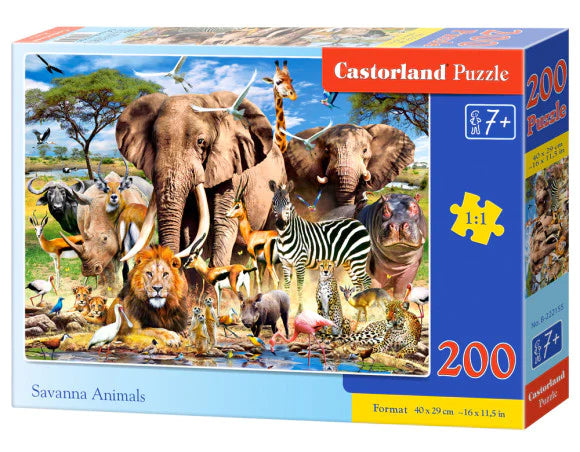 Savanna Animals 200 Piece Puzzle