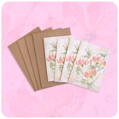 Card and Envelope 3 Flame Lily Pack - Readers Warehouse