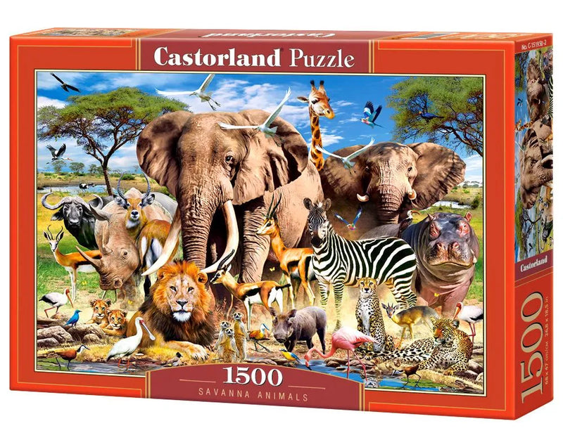 Savanna Animals 1500 Piece Puzzle