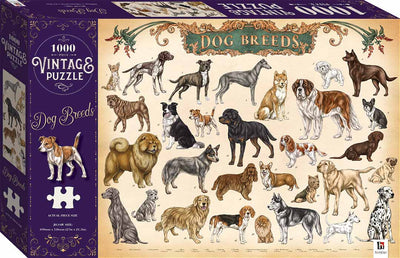 Dog Breeds - 1000 Piece Puzzle - Readers Warehouse