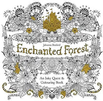 Enchanted Forest : An Inky Quest & Colouring Book - Readers Warehouse