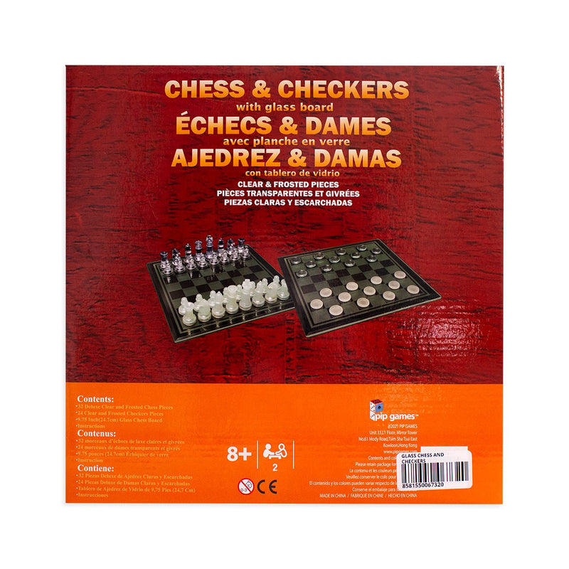 Glass Chess and Checkers - Readers Warehouse