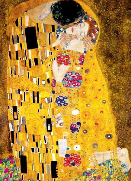 Gustav Klimt Kiss 1000 Piece Puzzle Box Set - Readers Warehouse