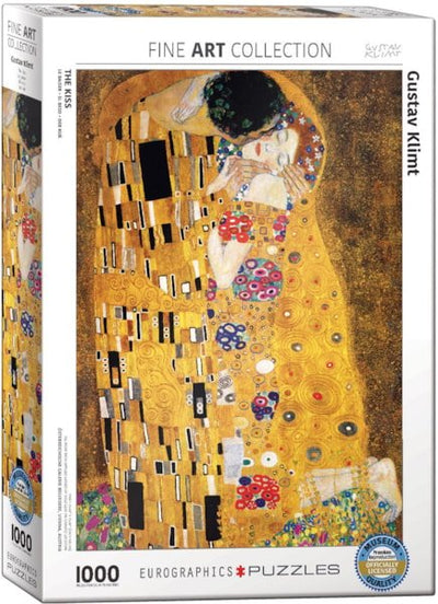 Gustav Klimt Kiss 1000 Piece Puzzle Box Set - Readers Warehouse