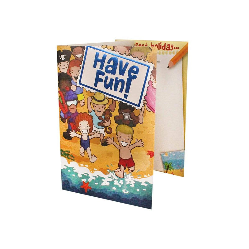 Have Fun - Beach Colouring Card - Readers Warehouse