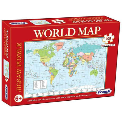 World Map - 108 Piece Puzzle - Readers Warehouse